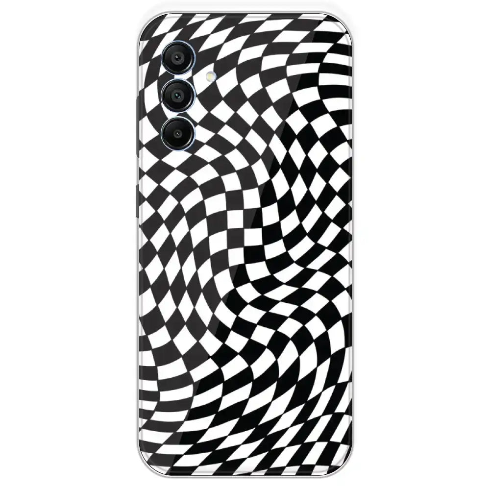 Checks - Printed Silicone Case For Samsung Galaxy A15