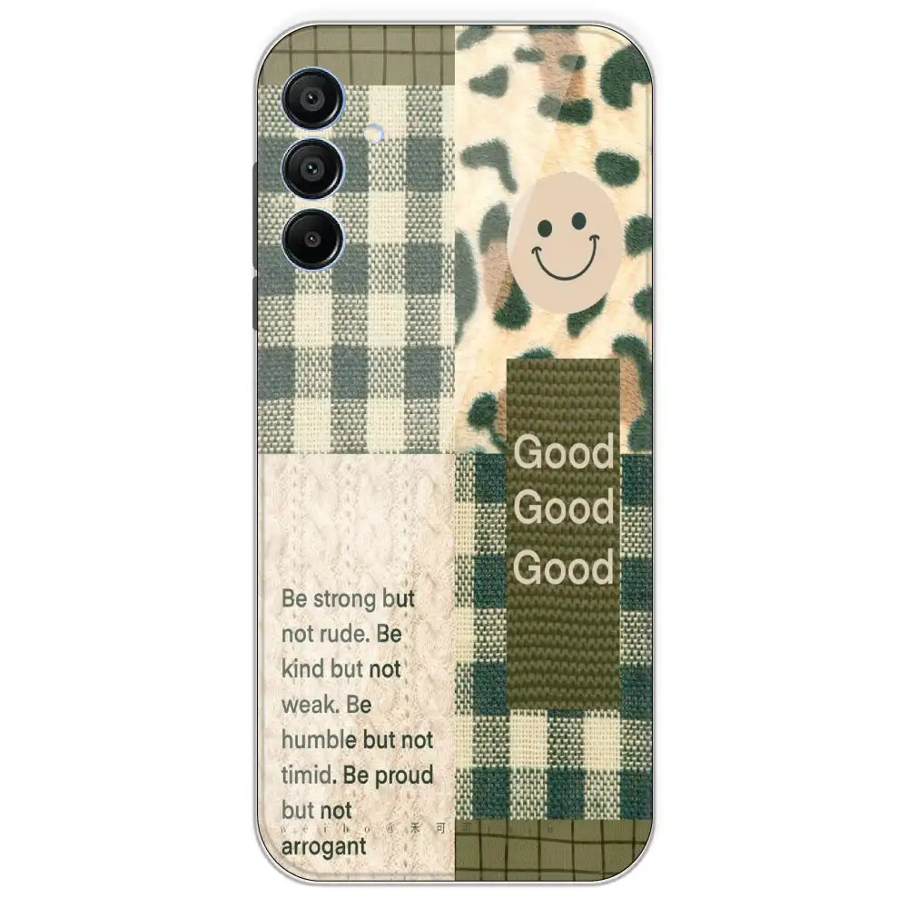 Patchwork Positivity - Printed Silicone Case For Samsung Galaxy A15