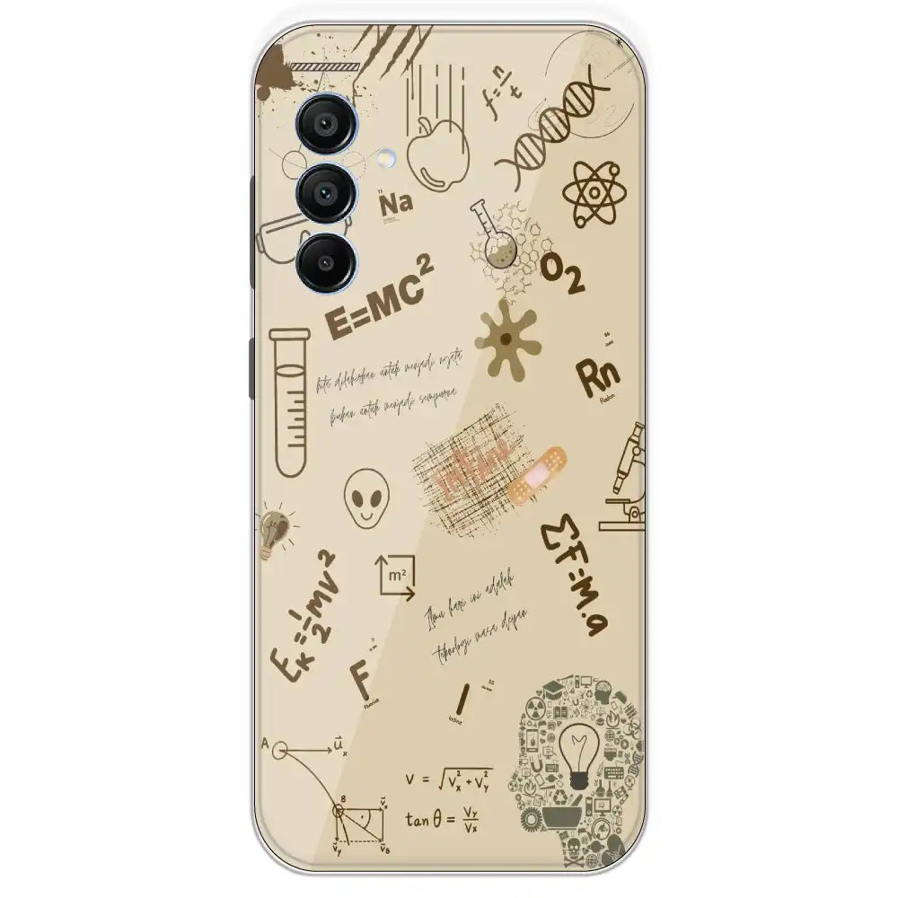 Physics Collage - Printed Silicone Case For Samsung Galaxy A15
