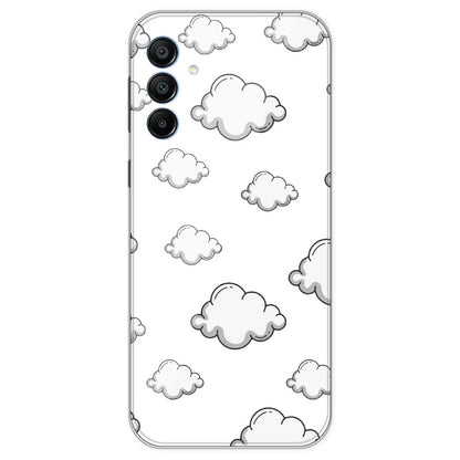 Clouds - Clear Printed Silicone Case For Samsung Galaxy A15