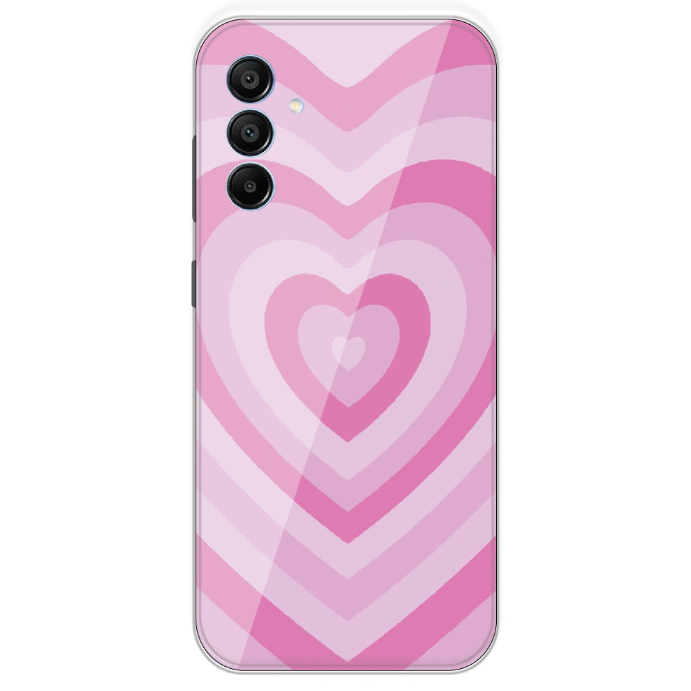 Pink Hearts - Printed Silicone Case For Samsung Galaxy A15
