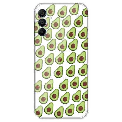 Avocado - Clear Printed Silicone Case For Samsung Galaxy A15