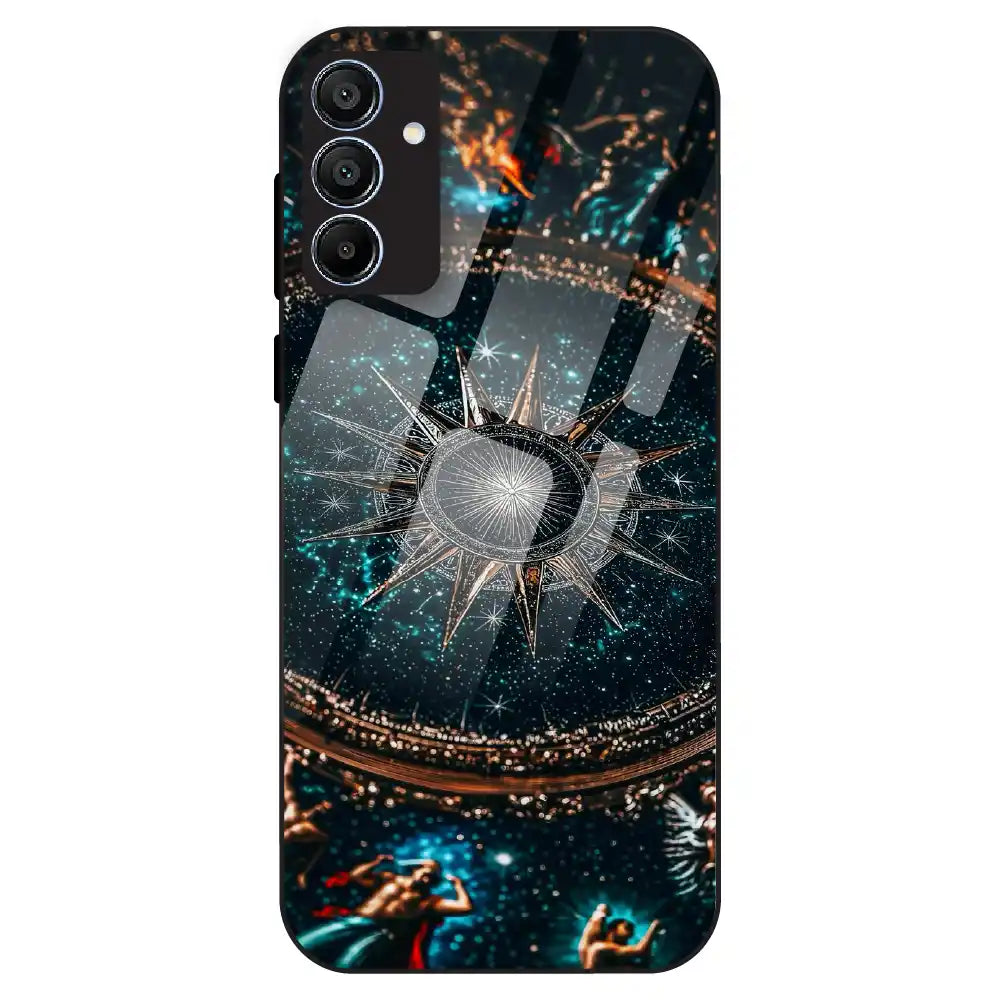 Celestial Star Compass - Glass Case For Samsung Galaxy A15