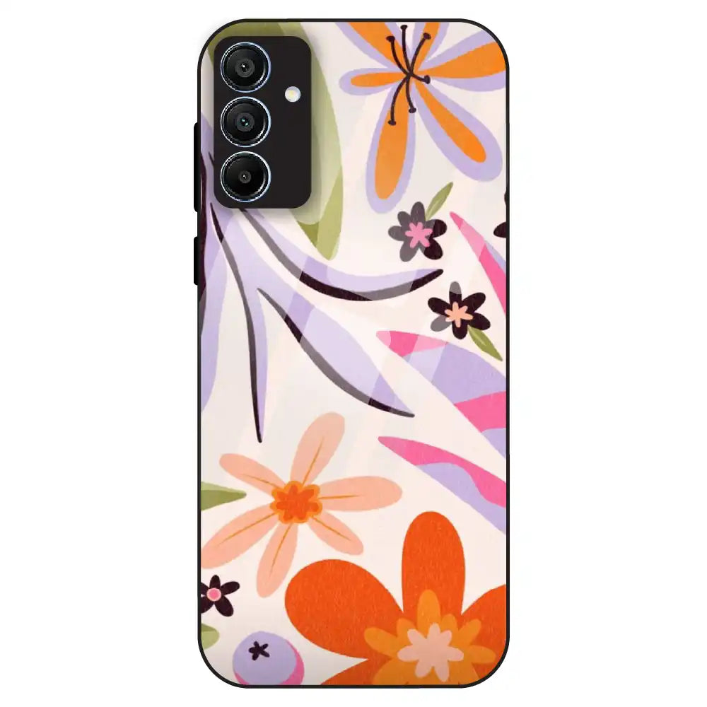 Floral Bliss Aesthetic - Glass Case For Samsung Galaxy A15
