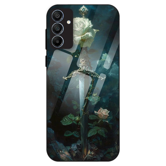 Mystic Sword Rose - Glass Case For Samsung Galaxy A15