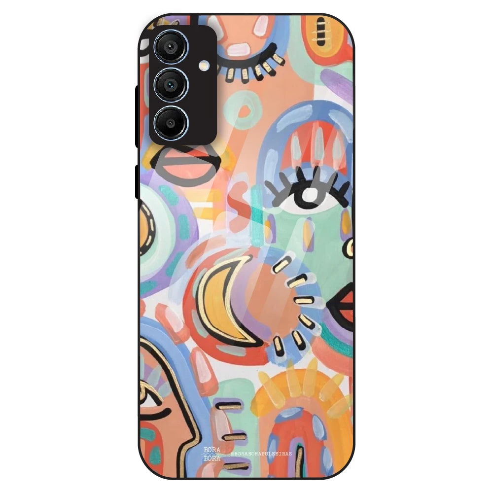 Abstract Pop Art - Glass Case For Samsung Galaxy A15