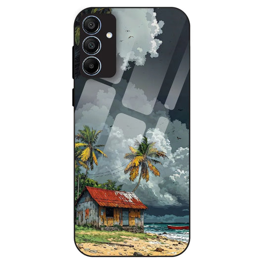 Tropical Beach Hut - Glass Case For Samsung Galaxy A15