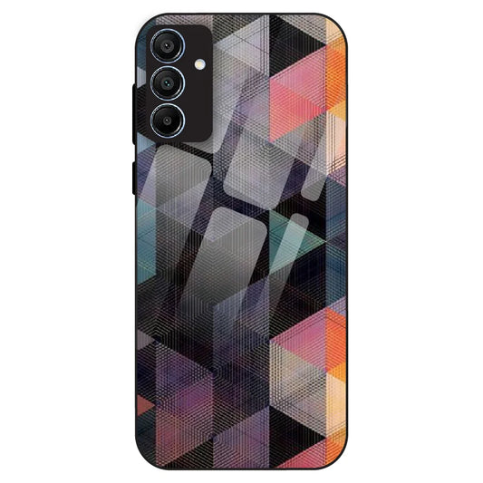 Geometric Prism Grid - Glass Case For Samsung Models