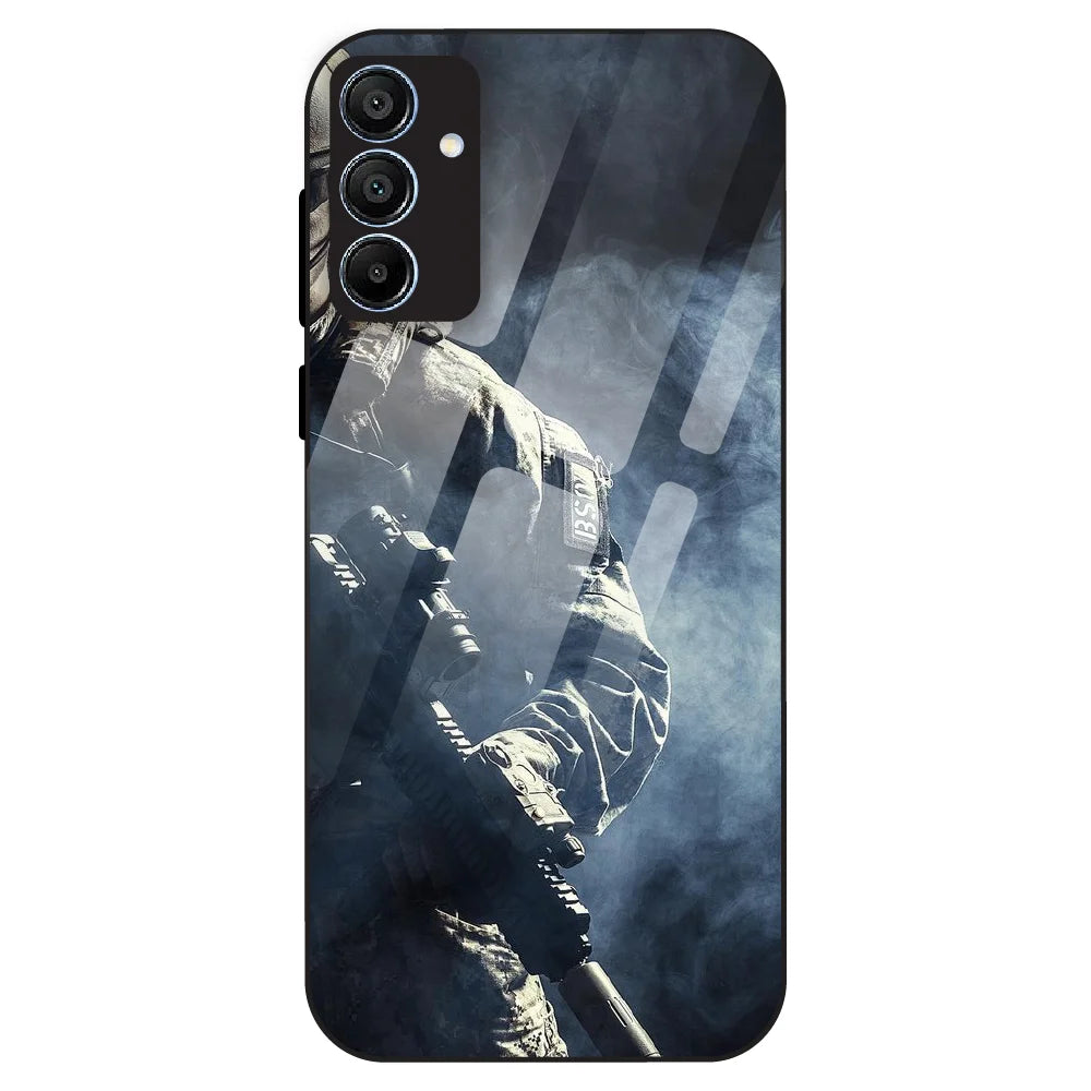 Tactical Soldier - Glass Case For Samsung Galaxy A15