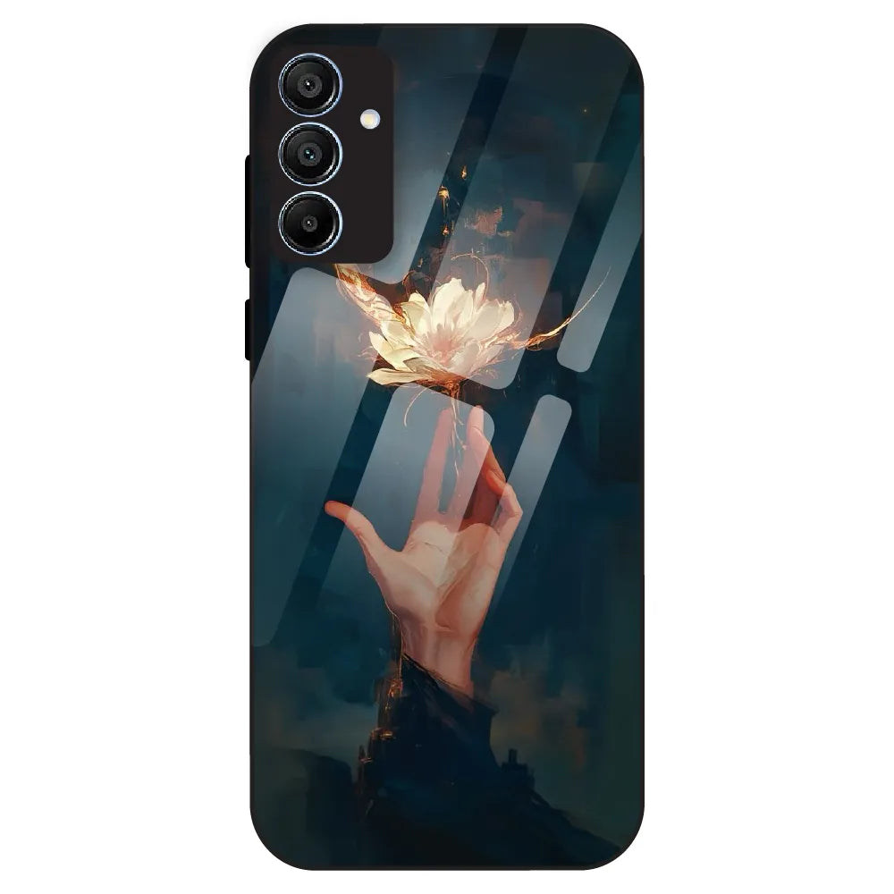 Mystic Hand & Bloom - Glass Case For Samsung Galaxy A15