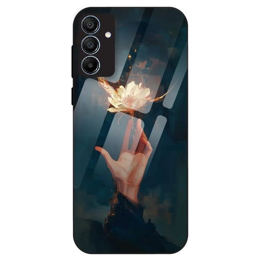 Mystic Hand & Bloom - Glass Case For Samsung Galaxy A15
