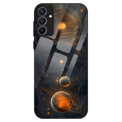 Cosmic Orbit Aesthetic - Glass Case For Samsung Galaxy A15