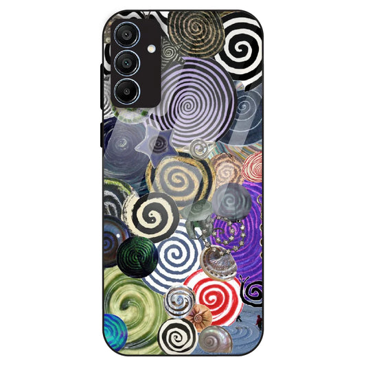 Abstract Spiral Vibe - Glass Case For Samsung Galaxy A15