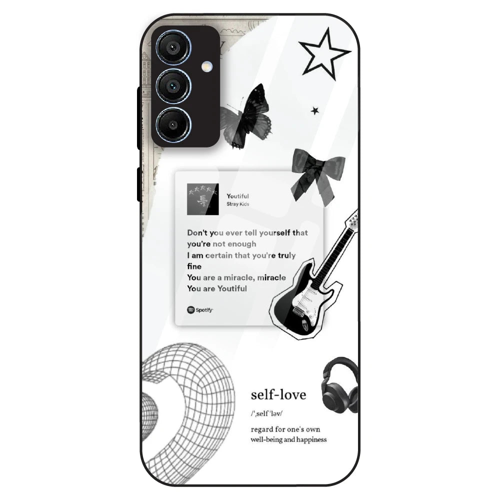 Monochrome Self-Love - Glass Case For Samsung Galaxy A15