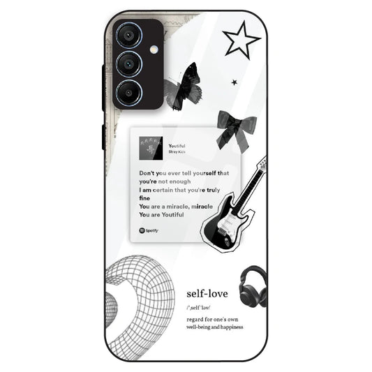 Monochrome Self-Love - Glass Case For Samsung Galaxy A15