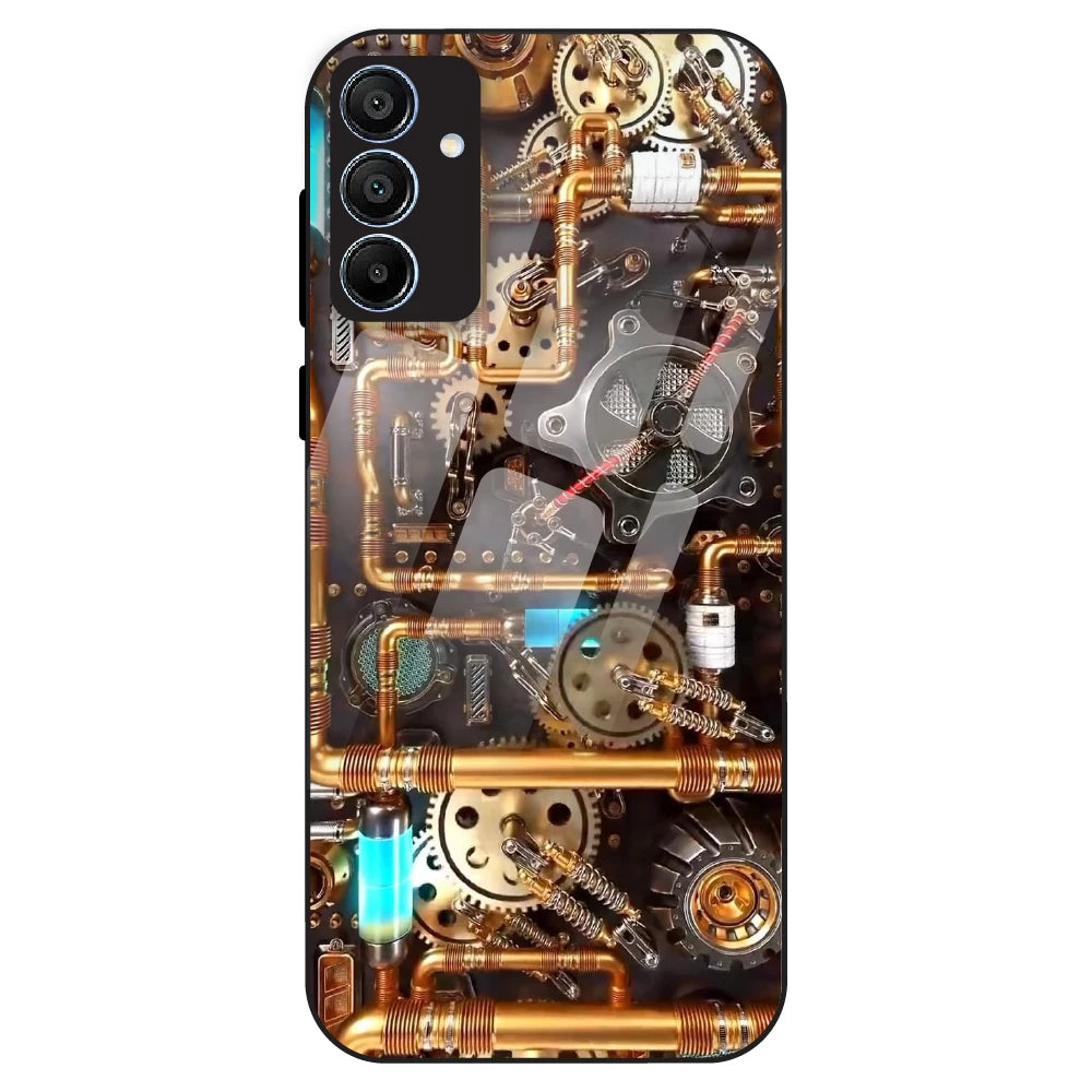 Steampunk Gear - Glass Case For Samsung Galaxy A15