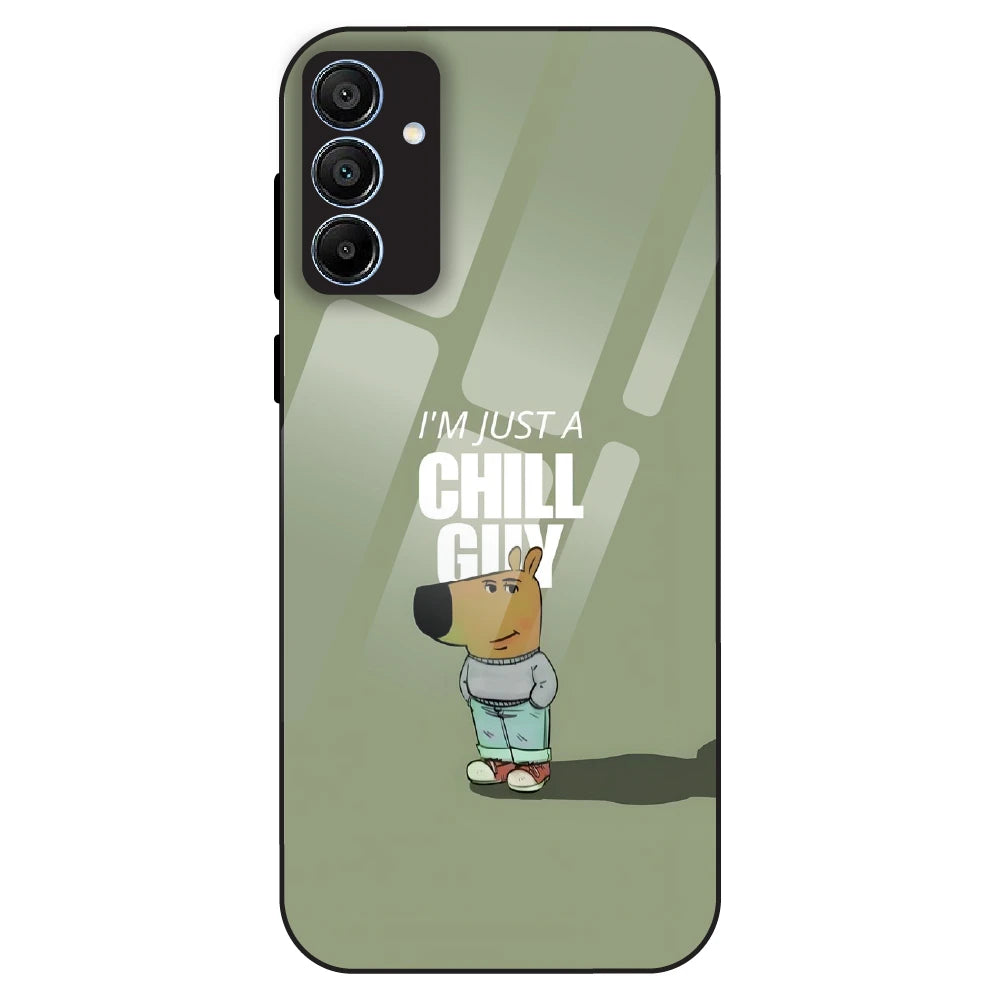Chill Guy Minimal - Glass Case For Samsung Galaxy A15
