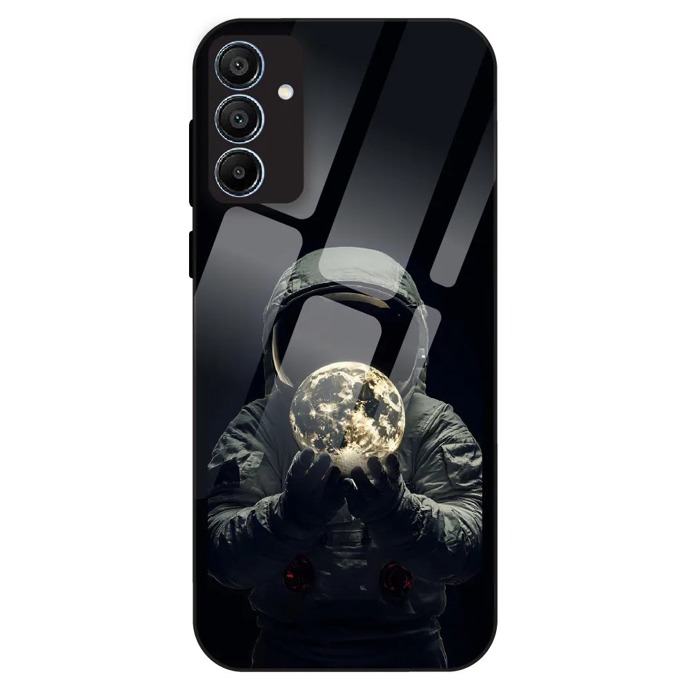 Astronaut Moon Glow - Glass Case For Samsung Galaxy A15