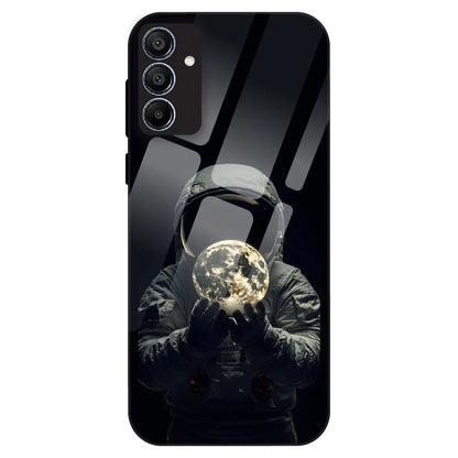 Astronaut Moon Glow - Glass Case For Samsung Galaxy A15