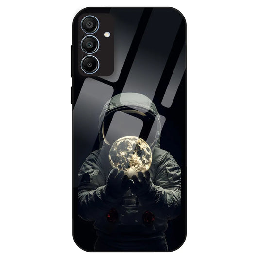 Astronaut Moon Glow - Glass Case For Samsung Galaxy A15
