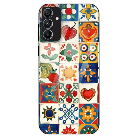 Colorful Tile Art - Glass Case For Samsung Galaxy A15