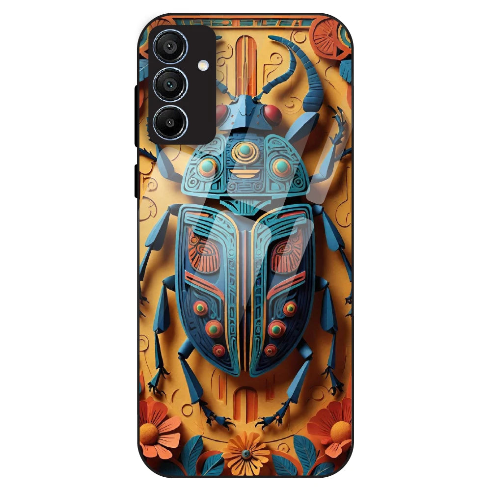 Royal Scarab Art - Glass Case For Samsung Galaxy A15