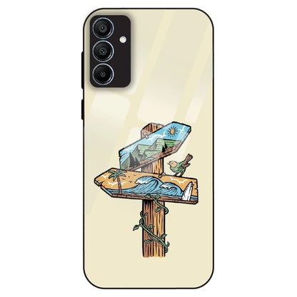 Nature Postbox Art Aesthetic - Glass Case For Samsung Galaxy A15