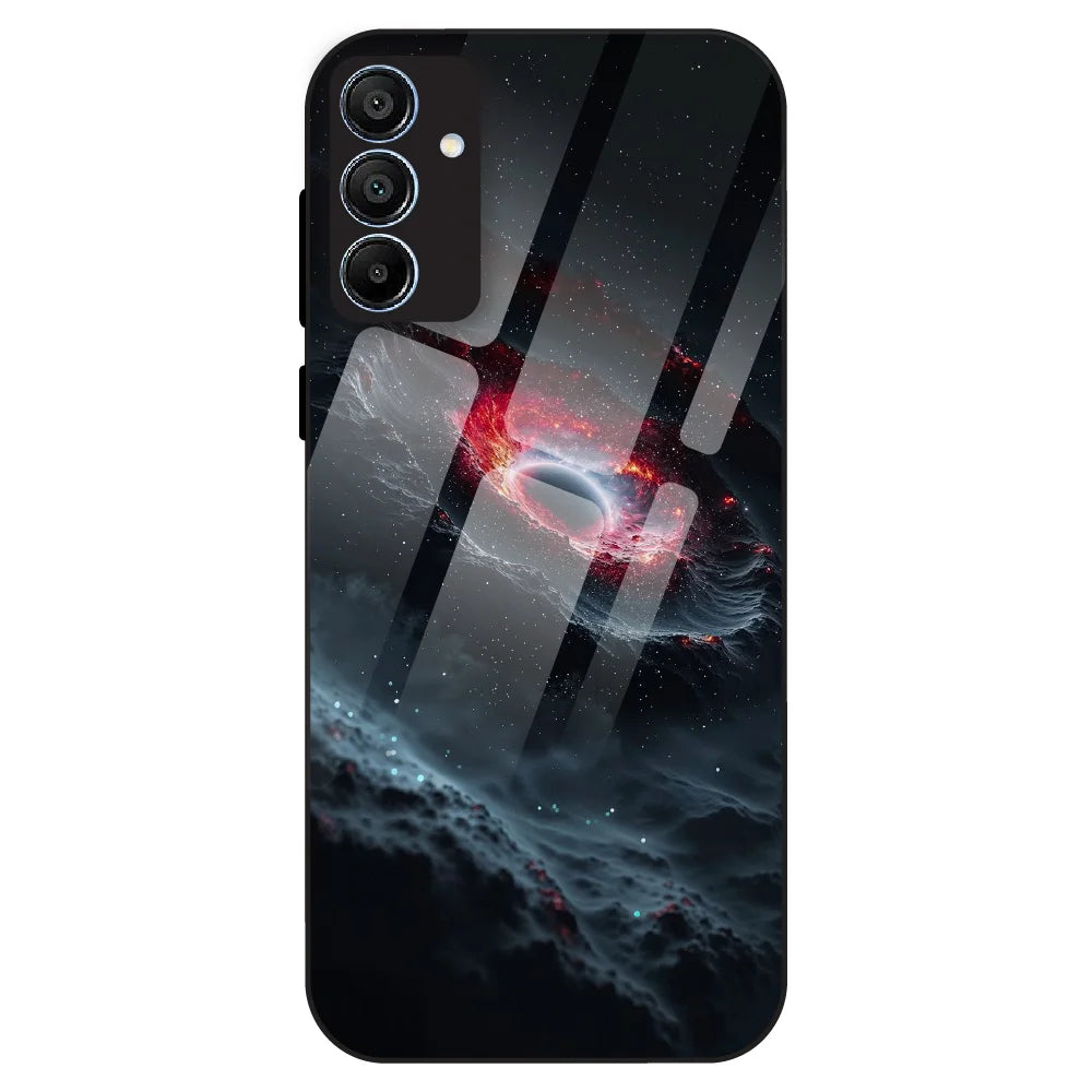 Cosmic Black Hole - Glass Case For Samsung Galaxy A15