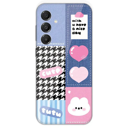 Cute Pink Bear Collage - Printed Silicone Case For Samsung Galaxy A16
