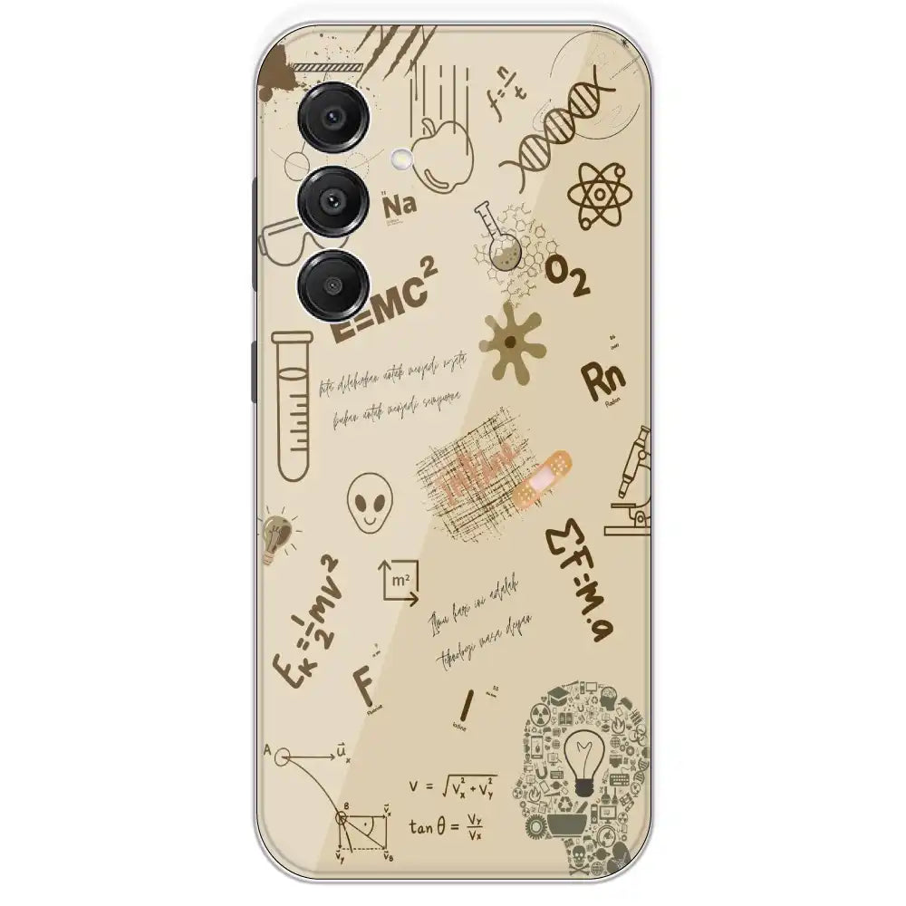 Physics Collage - Printed Silicone Case For Samsung Galaxy A16