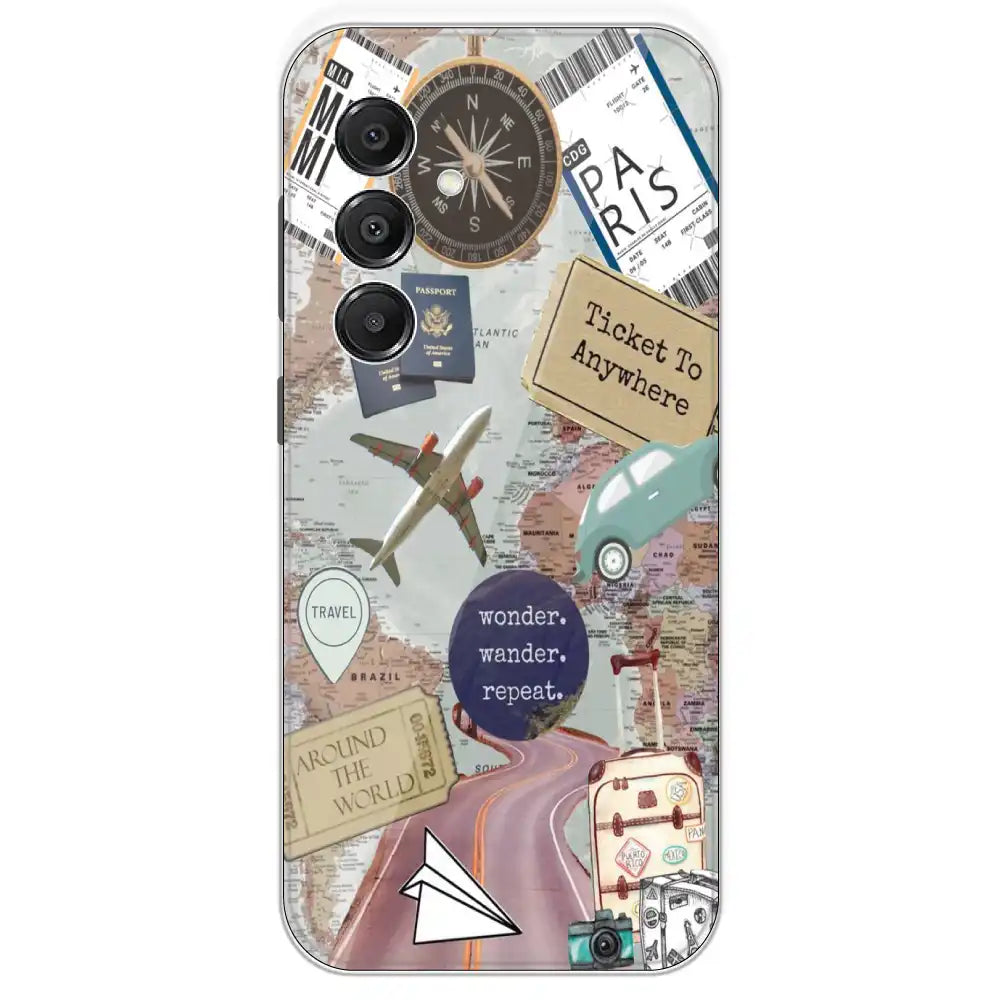 Travel Collage - Printed Silicone Case For Samsung Galaxy A16