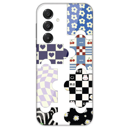 Aesthetic Puzzle - Clear Printed Silicone Case For Samsung Galaxy A16