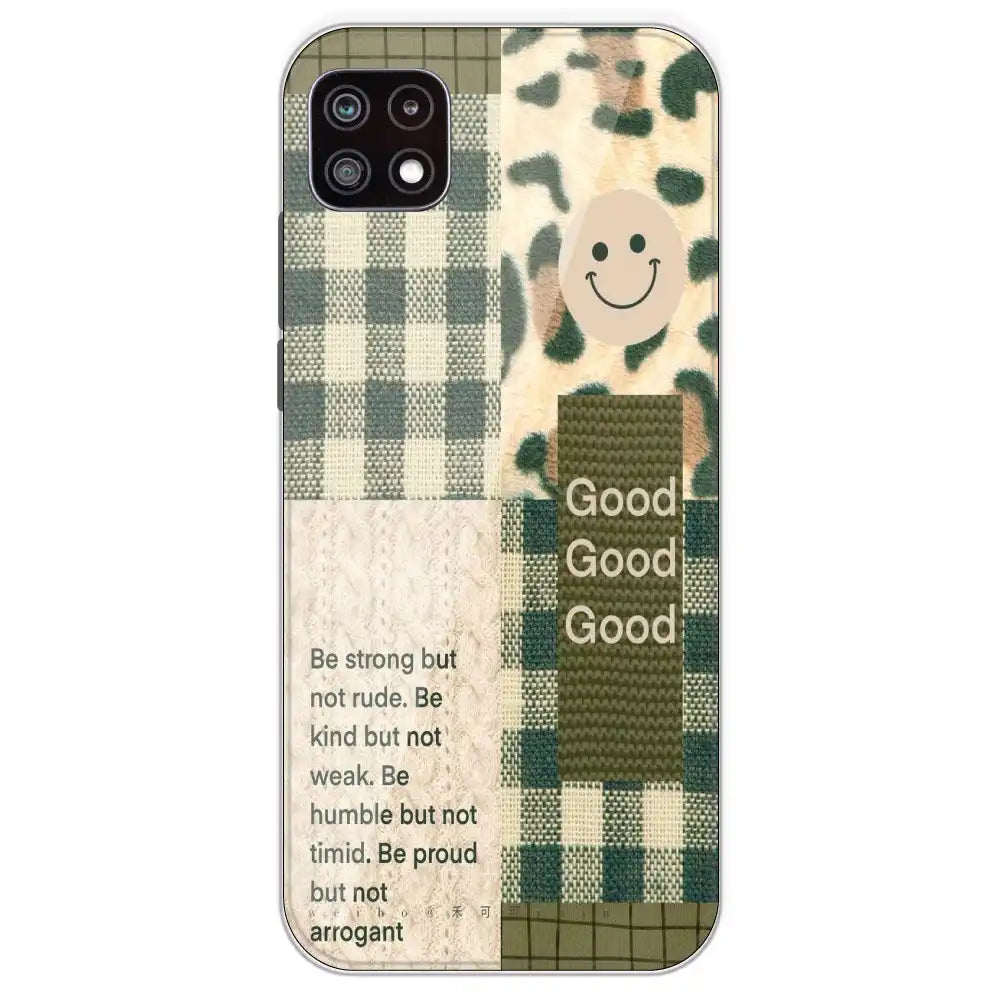 Patchwork Positivity - Printed Silicone Case For Samsung Galaxy A22