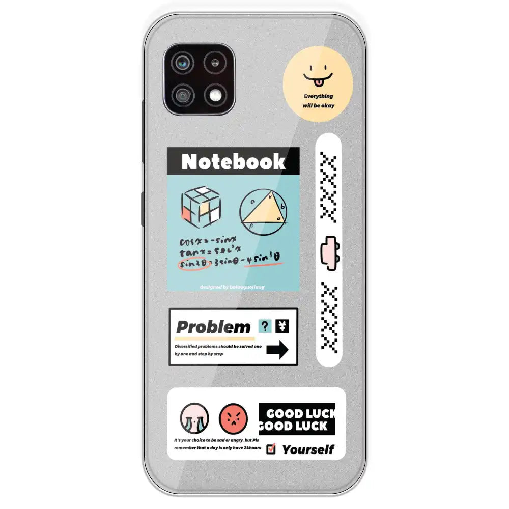 Exam Collage - Printed Silicone Case For Samsung Galaxy A22