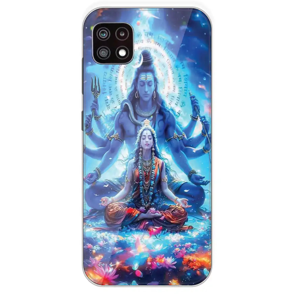 Shiv Parvati - Printed Silicone Case For Samsung Galaxy A22