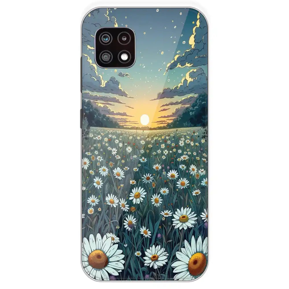 Daisy Sunset - Printed Silicone Case For Samsung Galaxy A22