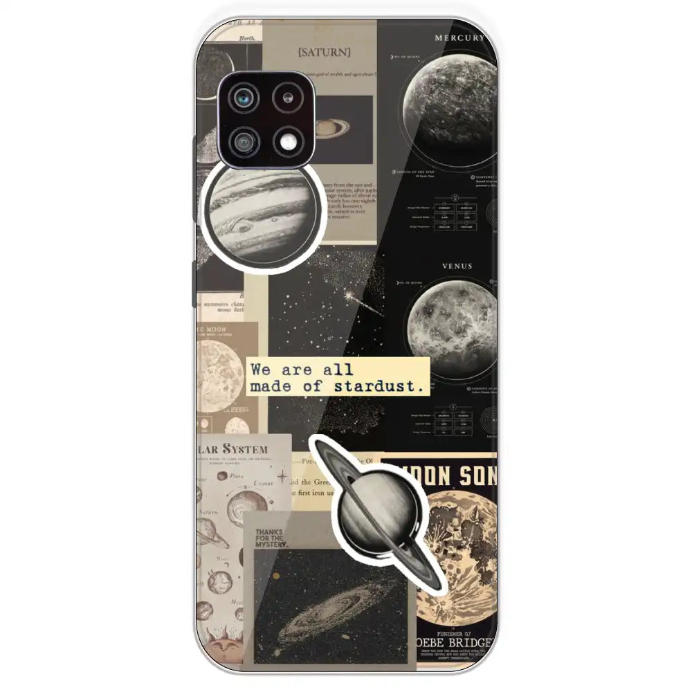 Planets - Printed Silicone Case For Samsung Galaxy A22