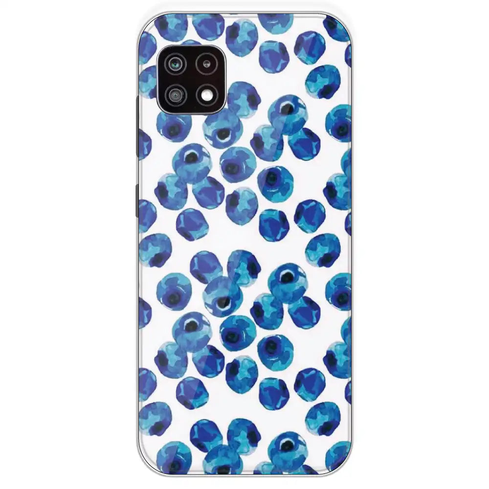 Blueberries - Printed Silicone Case For Samsung Galaxy A22