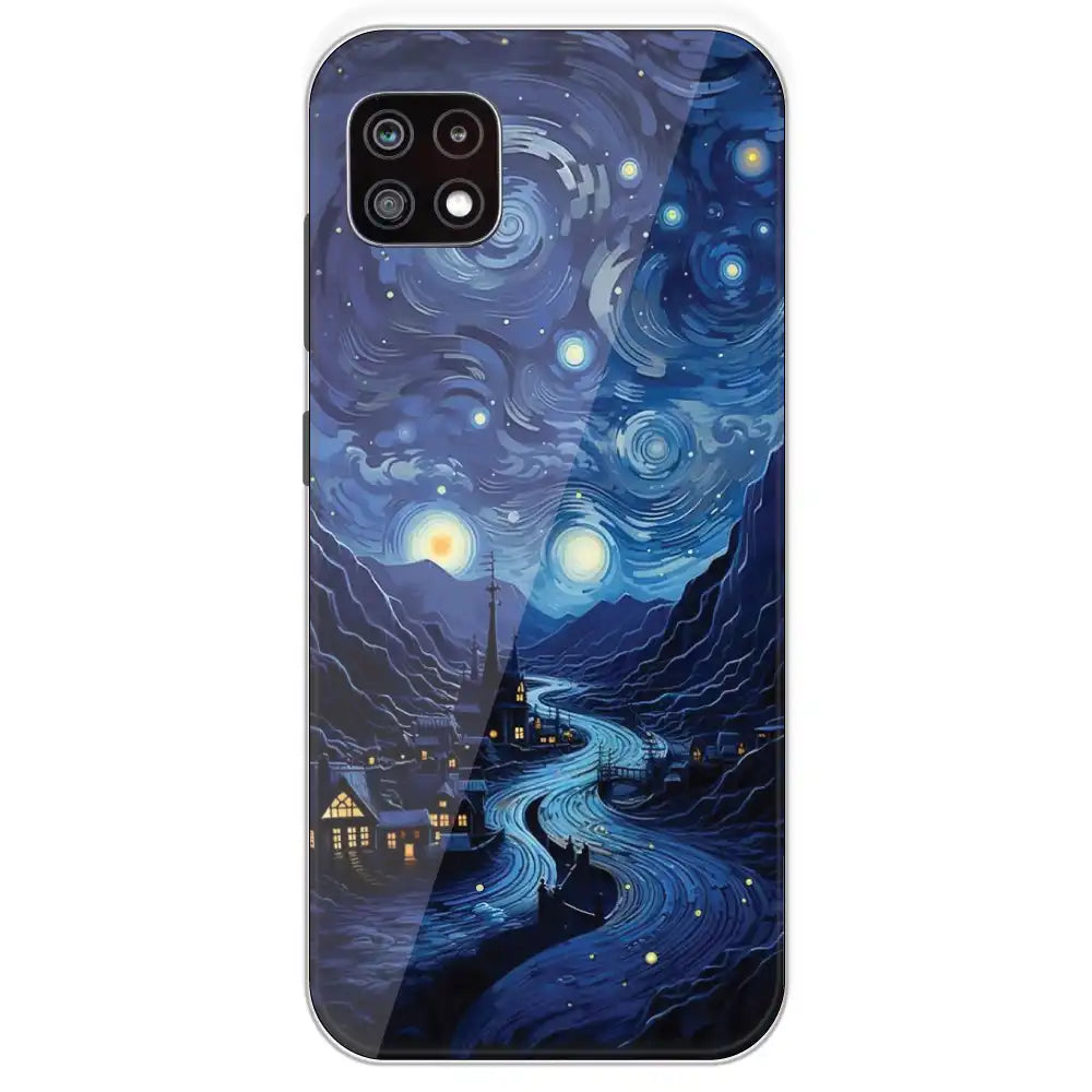 The Starry Night - Printed Silicone Case For Samsung Galaxy A22