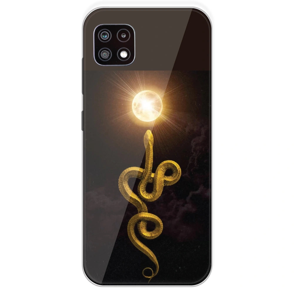 Golden Serpent - Printed Silicone Case For Samsung Galaxy A22