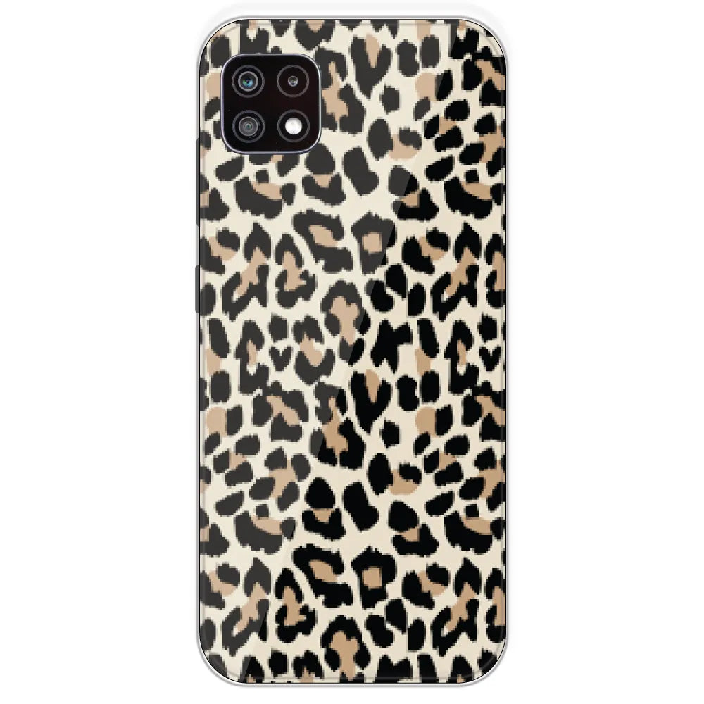 Leopard Print - Printed Silicone Case For Samsung Galaxy A22