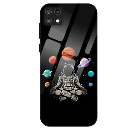 Astronaut Space Vibe - Glass Case For Samsung Galaxy A22