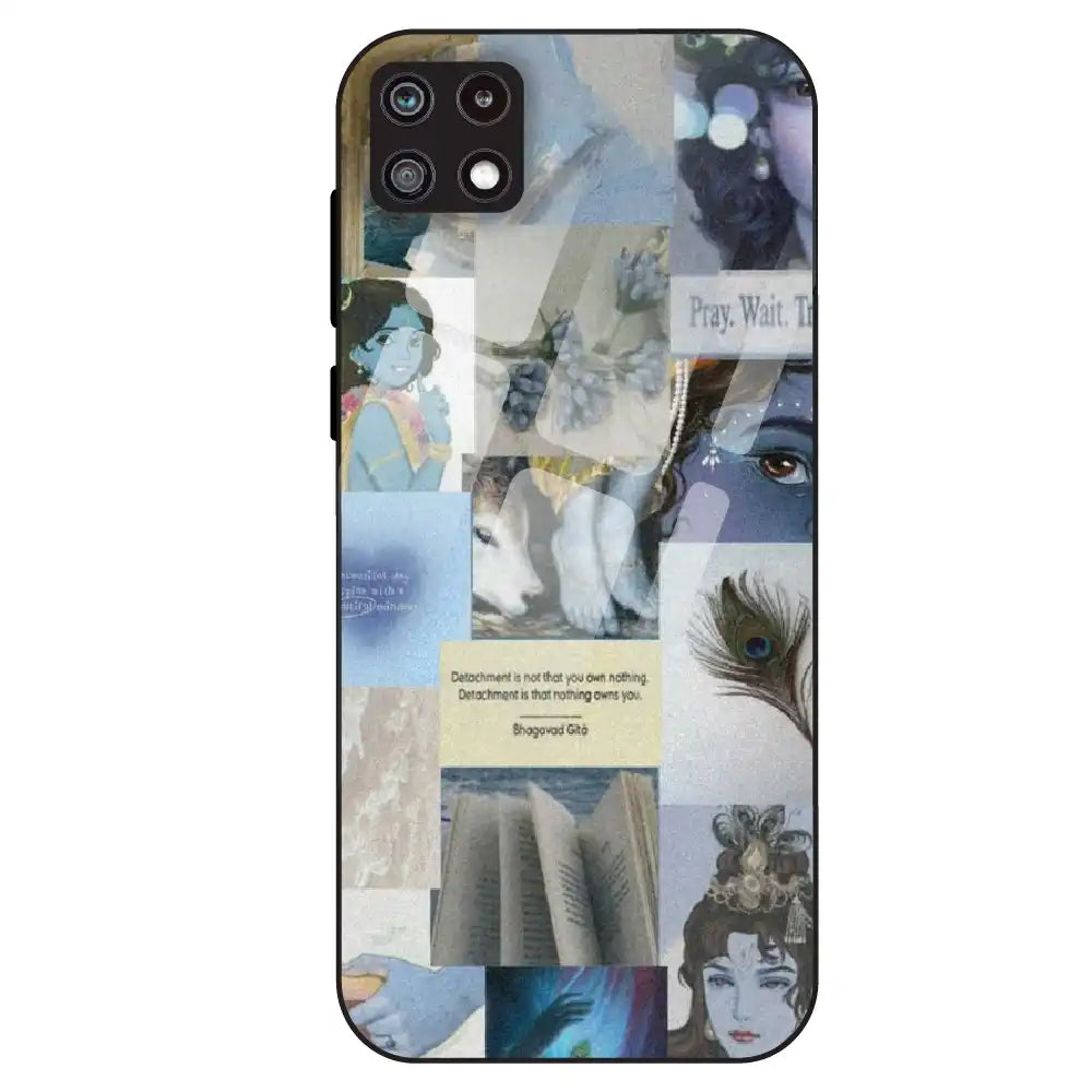 Krishna Aesthetic - Glass Case For Samsung Galaxy A22