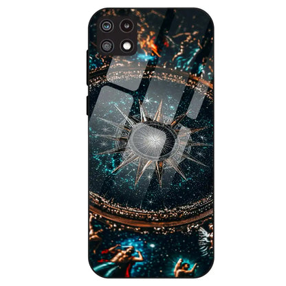 Celestial Star Compass - Glass Case For Samsung Galaxy A22