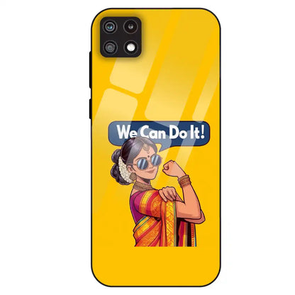 Empowered Woman Art - Glass Case For Samsung Galaxy A22