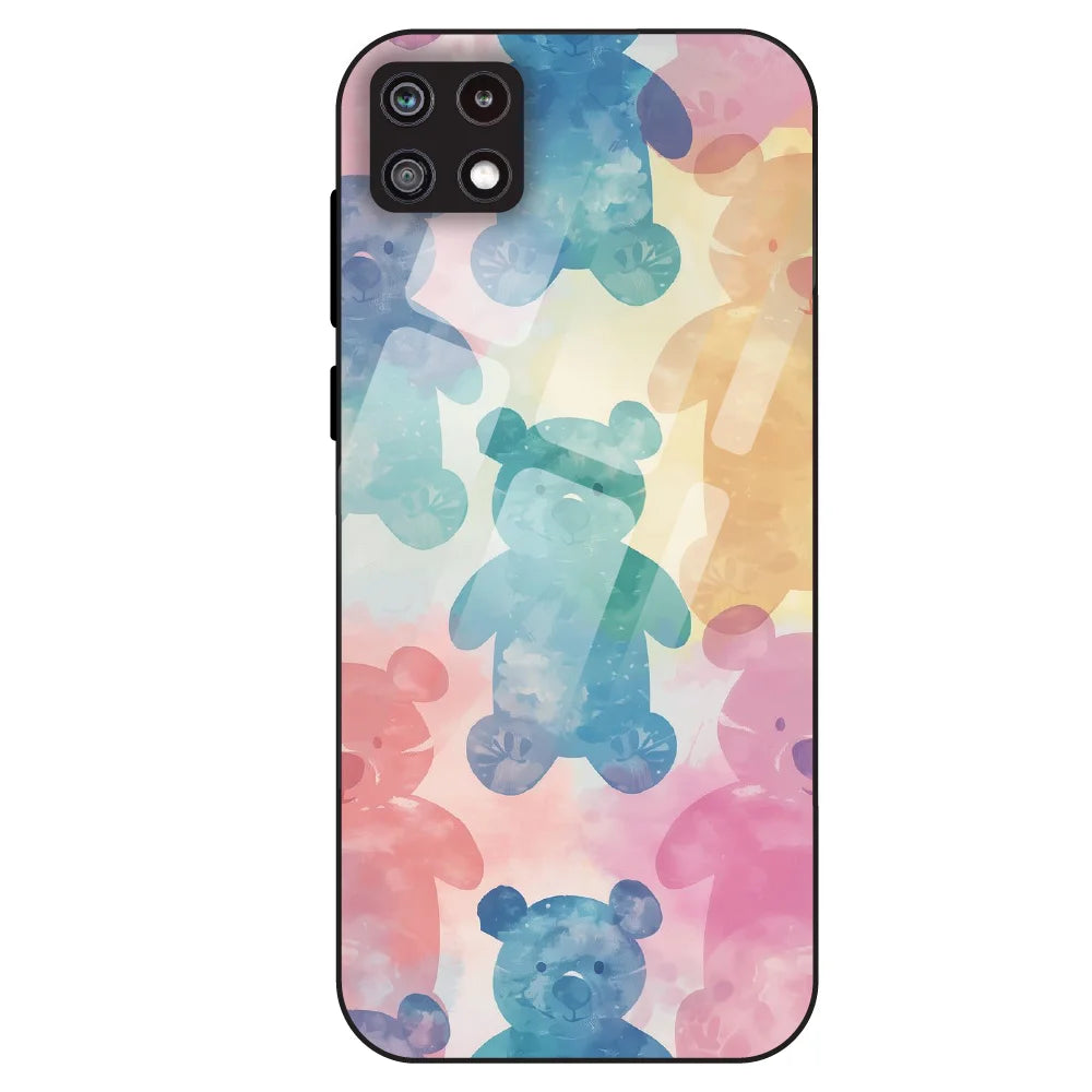 Pastel Teddy Dream - Glass Case For Samsung Galaxy A22