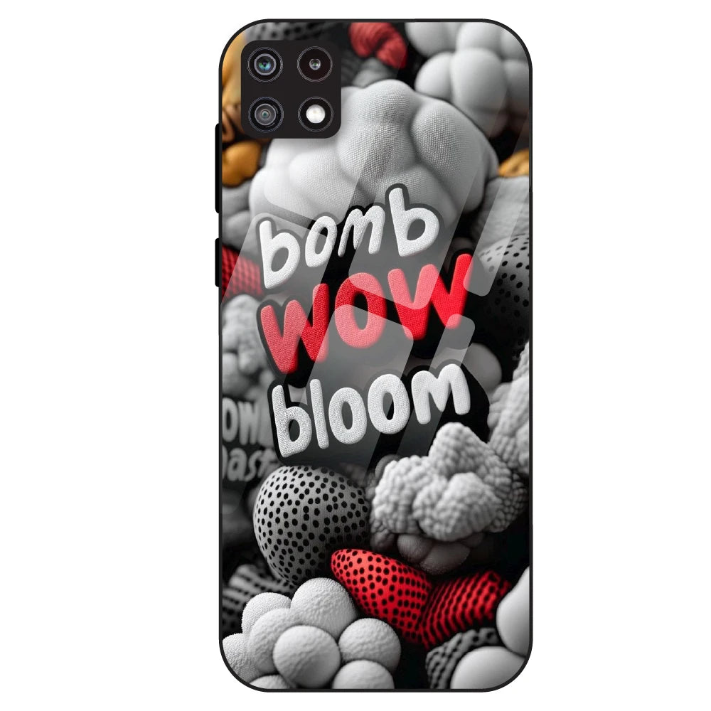Urban Pop Text Aesthetic - Glass Case For Samsung Galaxy A22