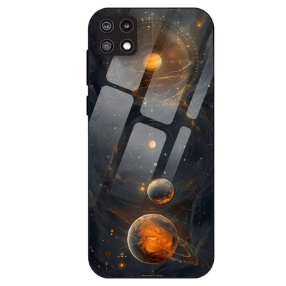 Cosmic Orbit Aesthetic - Glass Case For Samsung Galaxy A22
