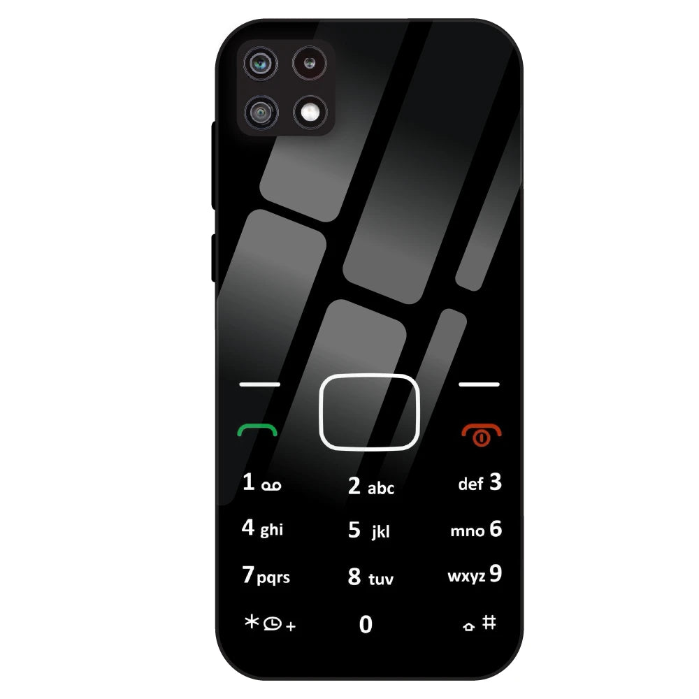 Retro Dial Pad Aesthetic - Glass Case For Samsung Galaxy A22