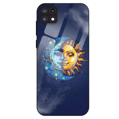 Celestial Eclipse Art - Glass Case For Samsung Galaxy A22